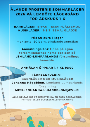Anmälan till barnläger 15-17 juni på Lemböte